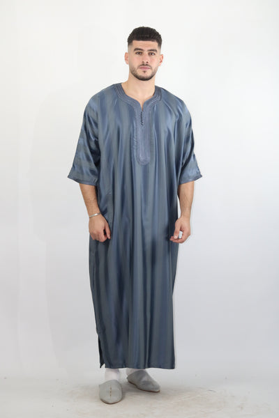 MRC103 Moroccan Embroidered Thobe - Memsaab Online