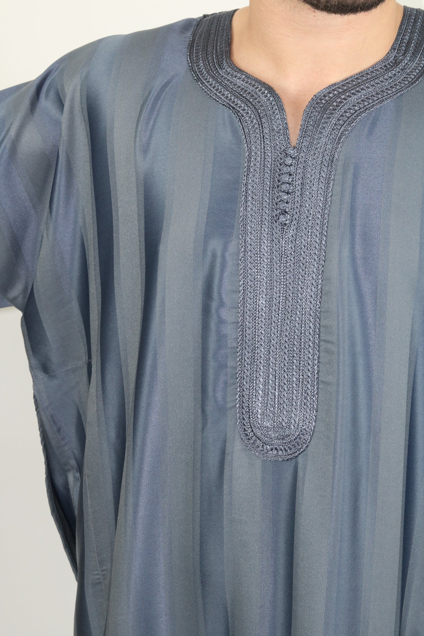 MRC103 Moroccan Embroidered Thobe - Memsaab Online