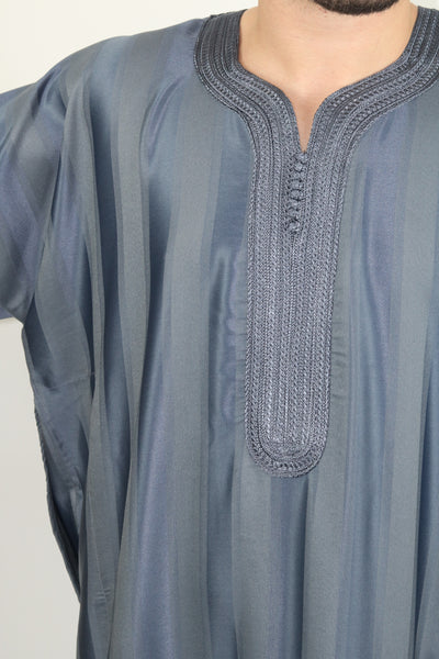MRC103 Moroccan Embroidered Thobe - Memsaab Online