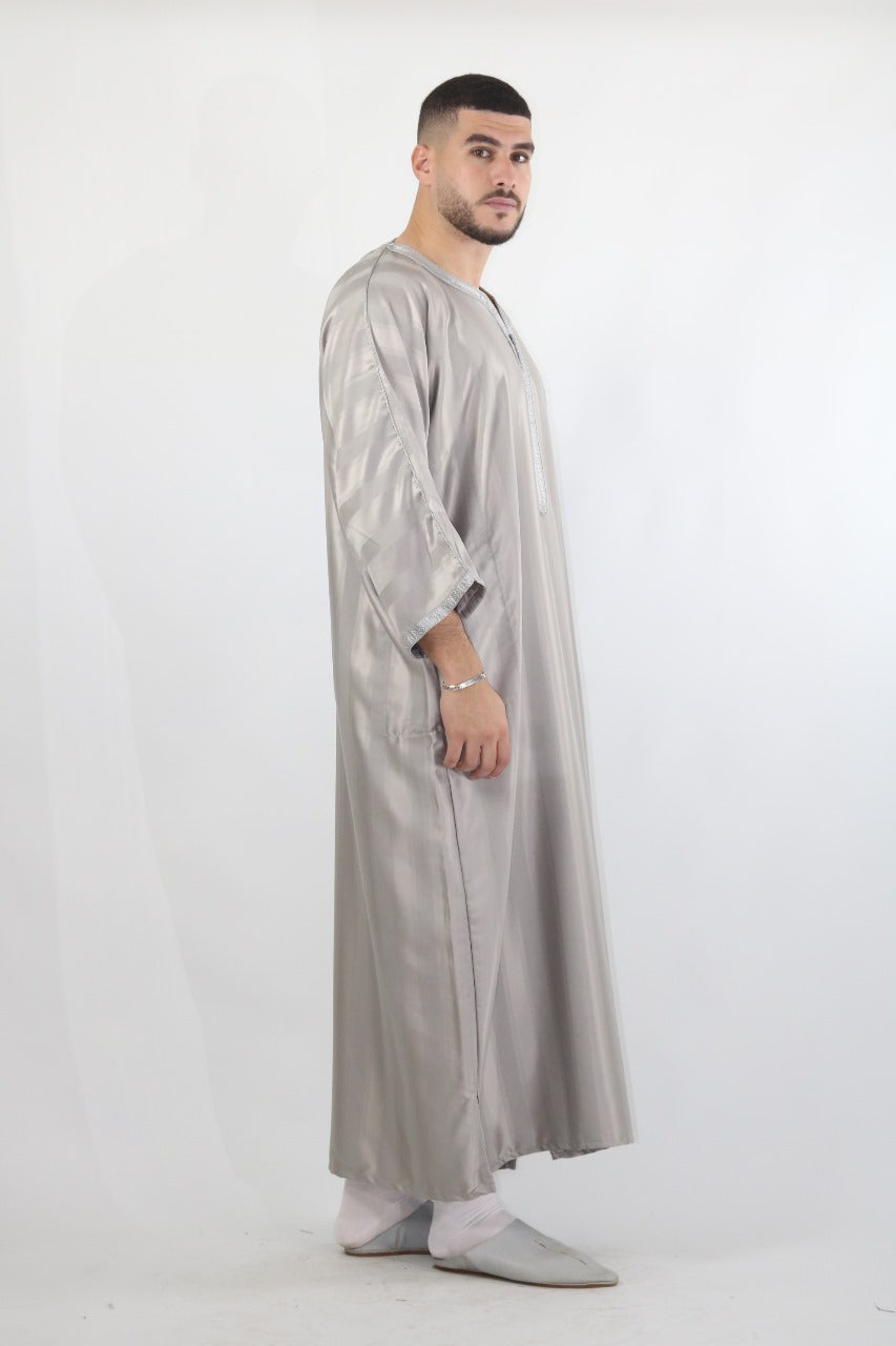 MRC103 Moroccan Embroidered Thobe - Memsaab Online
