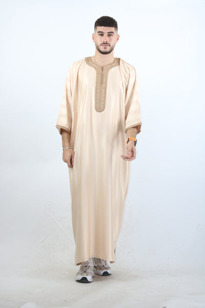 MRC103 Moroccan Embroidered Thobe - Memsaab Online