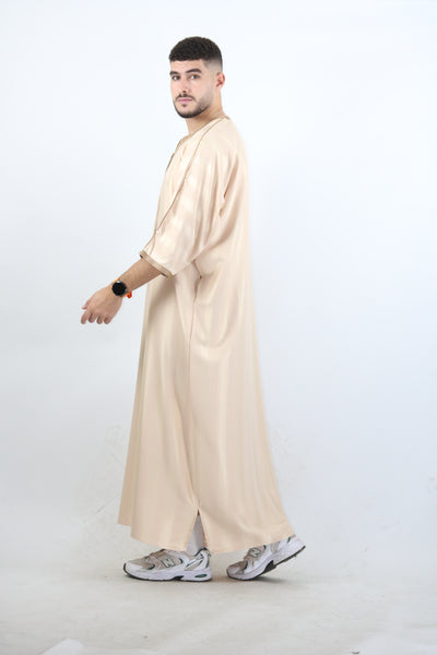 MRC103 Moroccan Embroidered Thobe - Memsaab Online