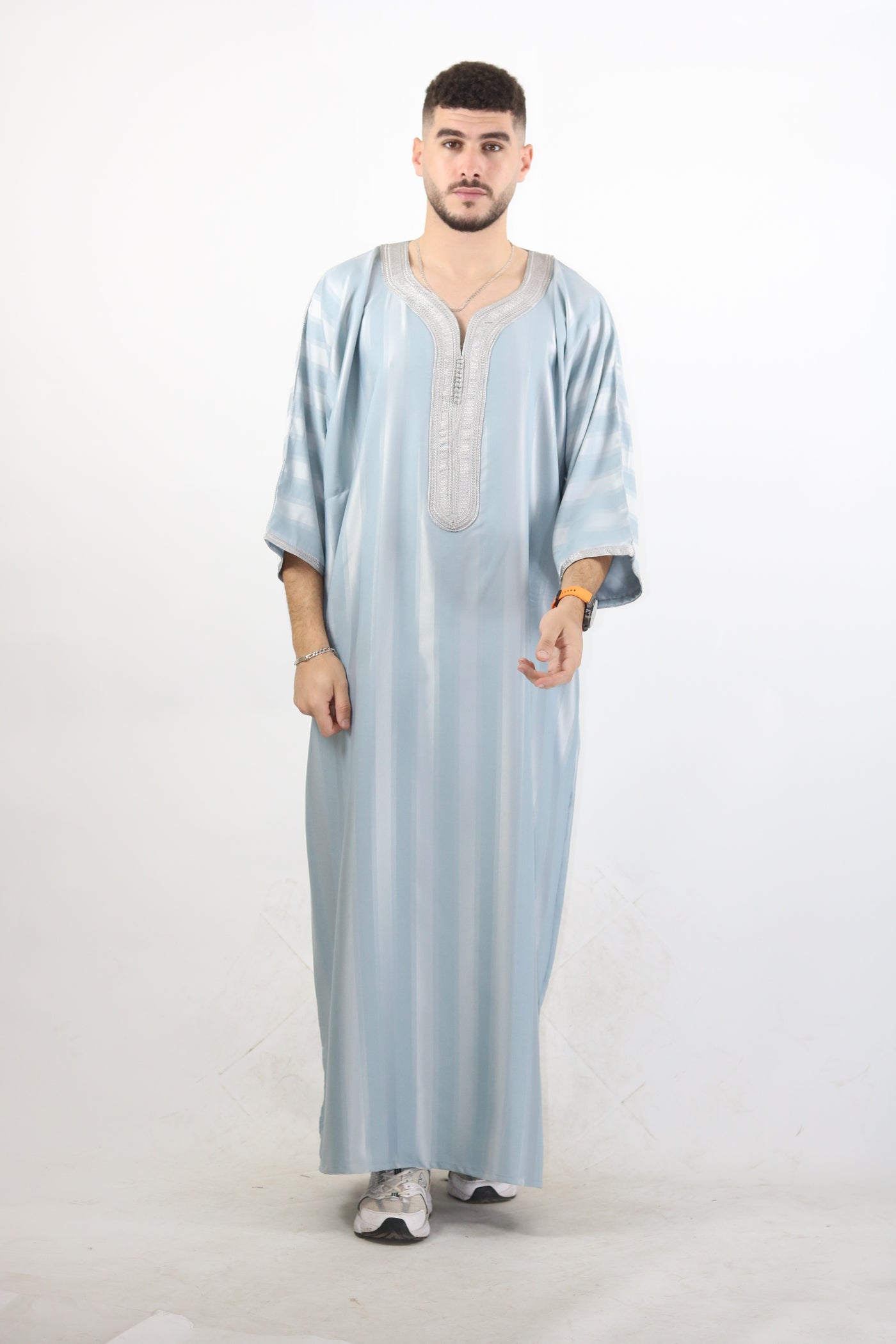 MRC103 Moroccan Embroidered Thobe - Memsaab Online