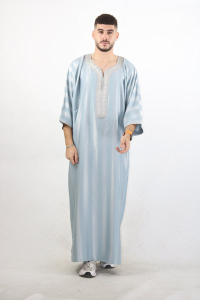 MRC103 Moroccan Embroidered Thobe - Memsaab Online
