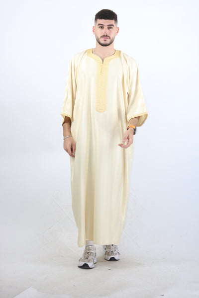 MRC103 Moroccan Embroidered Thobe - Memsaab Online
