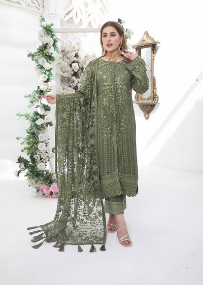 PS1664 Readymade Chiffon Suit - Memsaab Online