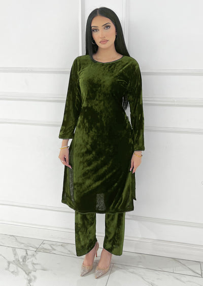 BPH-208 - Readymade Velvet Suit 2 Piece - Memsaab Online