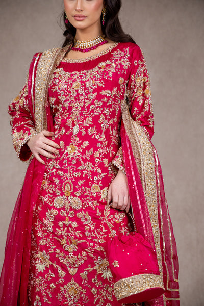 SRB2620 - shehnai - Wedding Sharara Dress - Memsaab Online