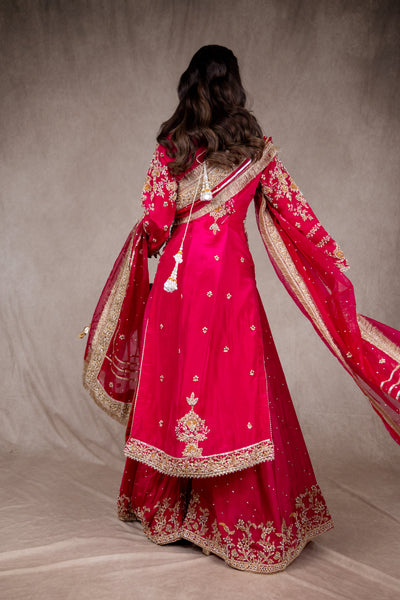 SRB2620 - shehnai - Wedding Sharara Dress - Memsaab Online