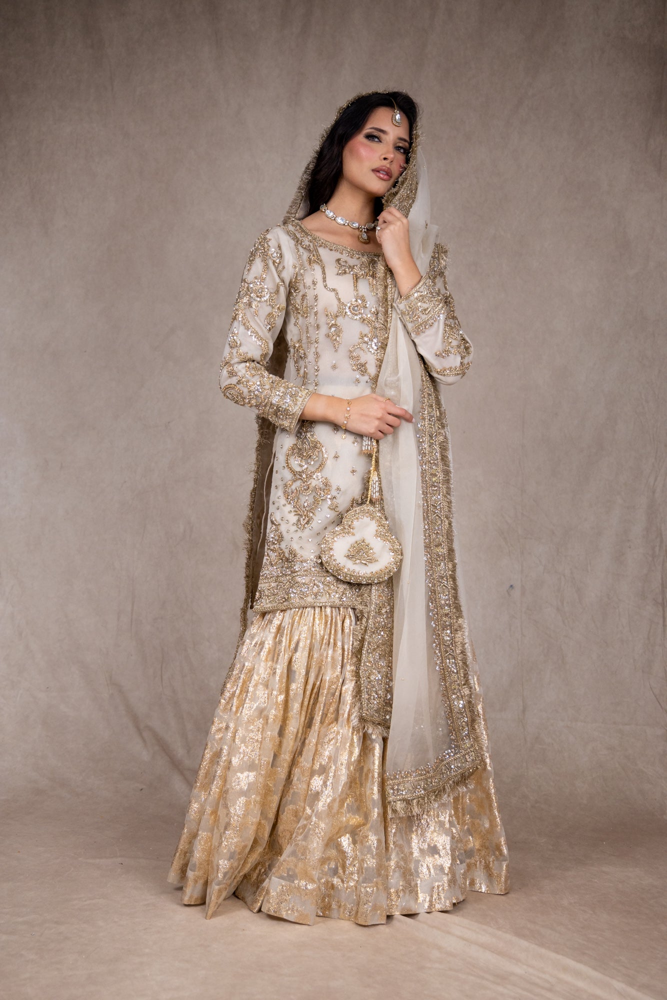 SRB2625 - Ivory -  Sehrish B Formals