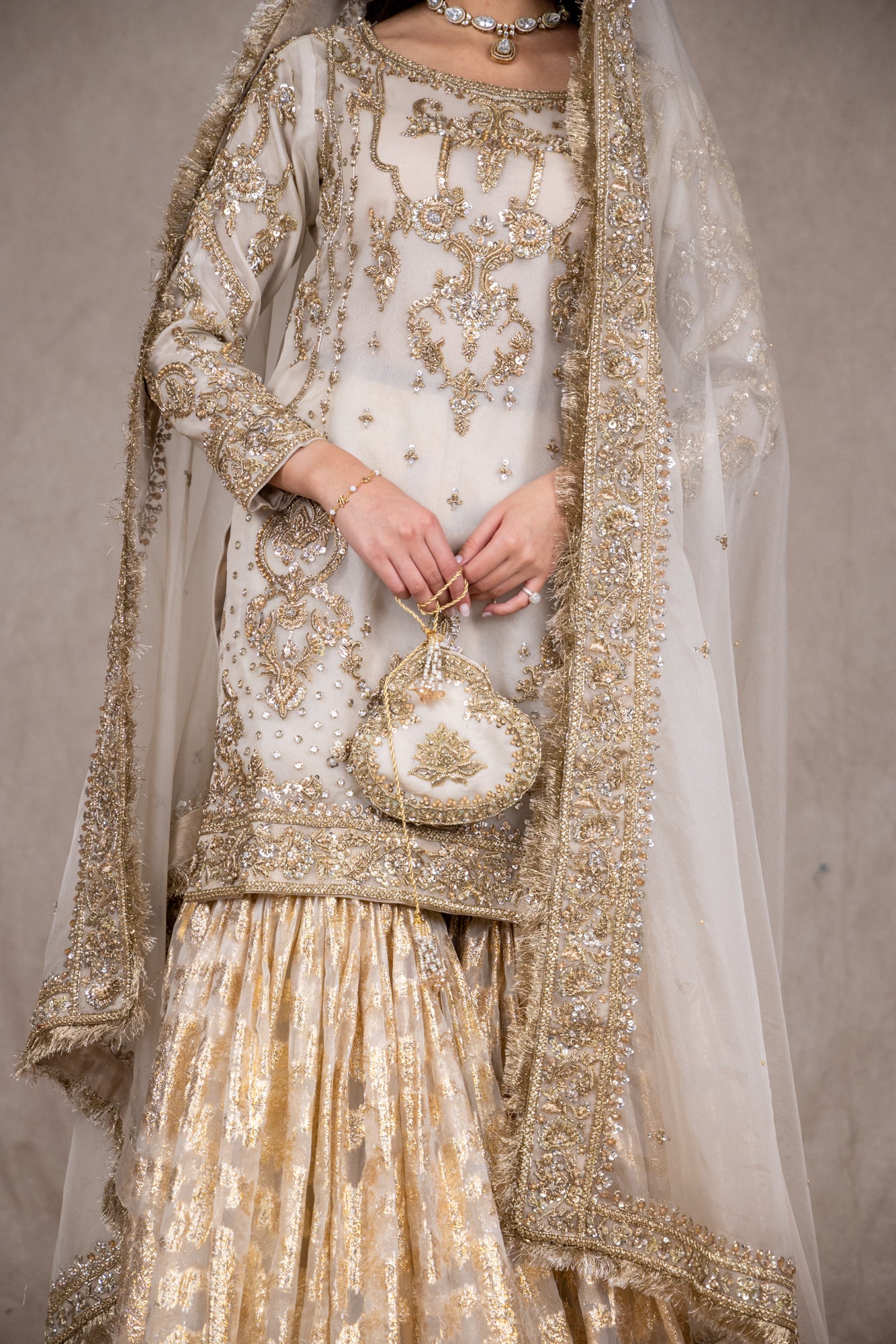 SRB2625 - Ivory -  Sehrish B Formals