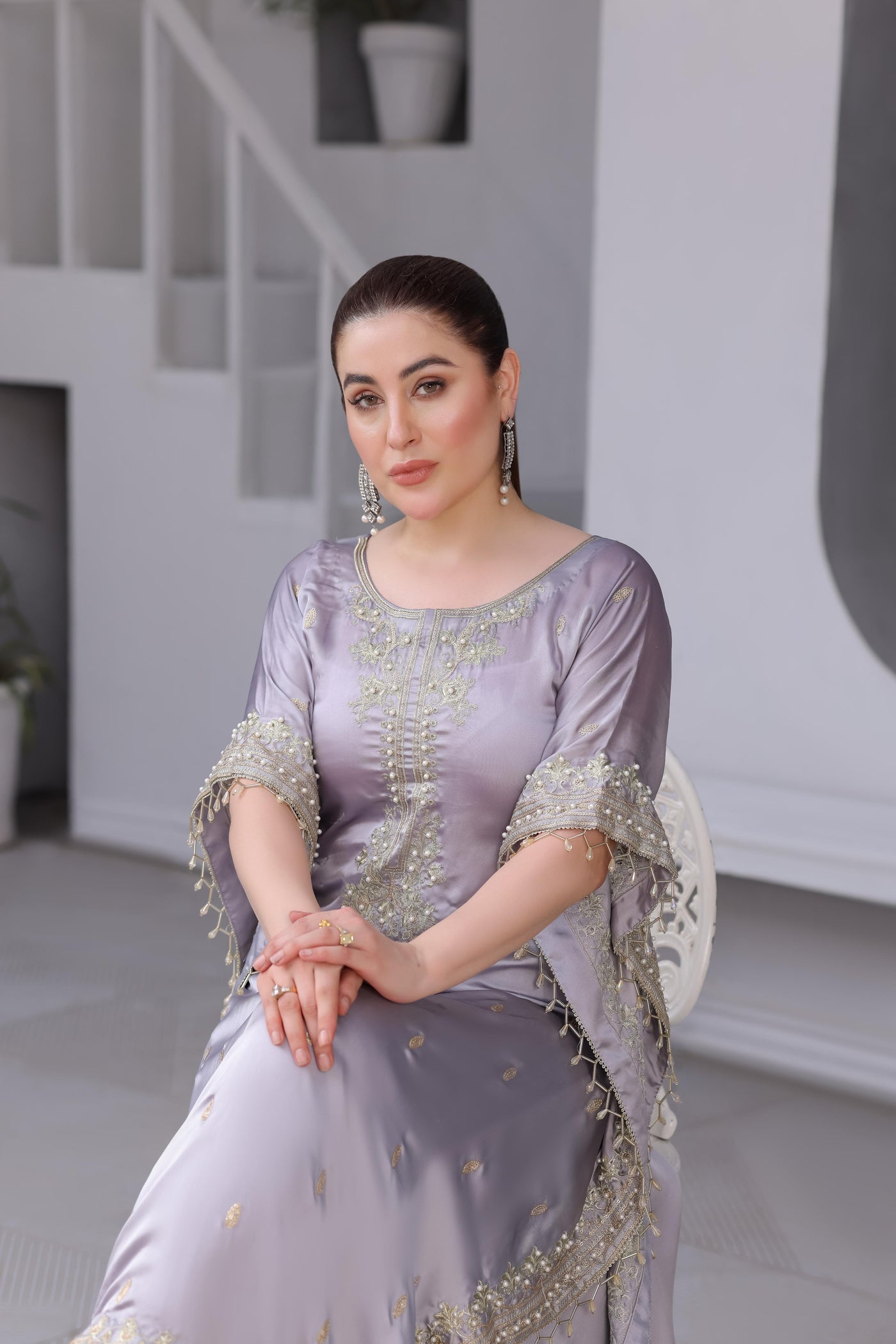 MSRW-01 Shalimi Fancy Jacket Kaftan - Memsaab Online