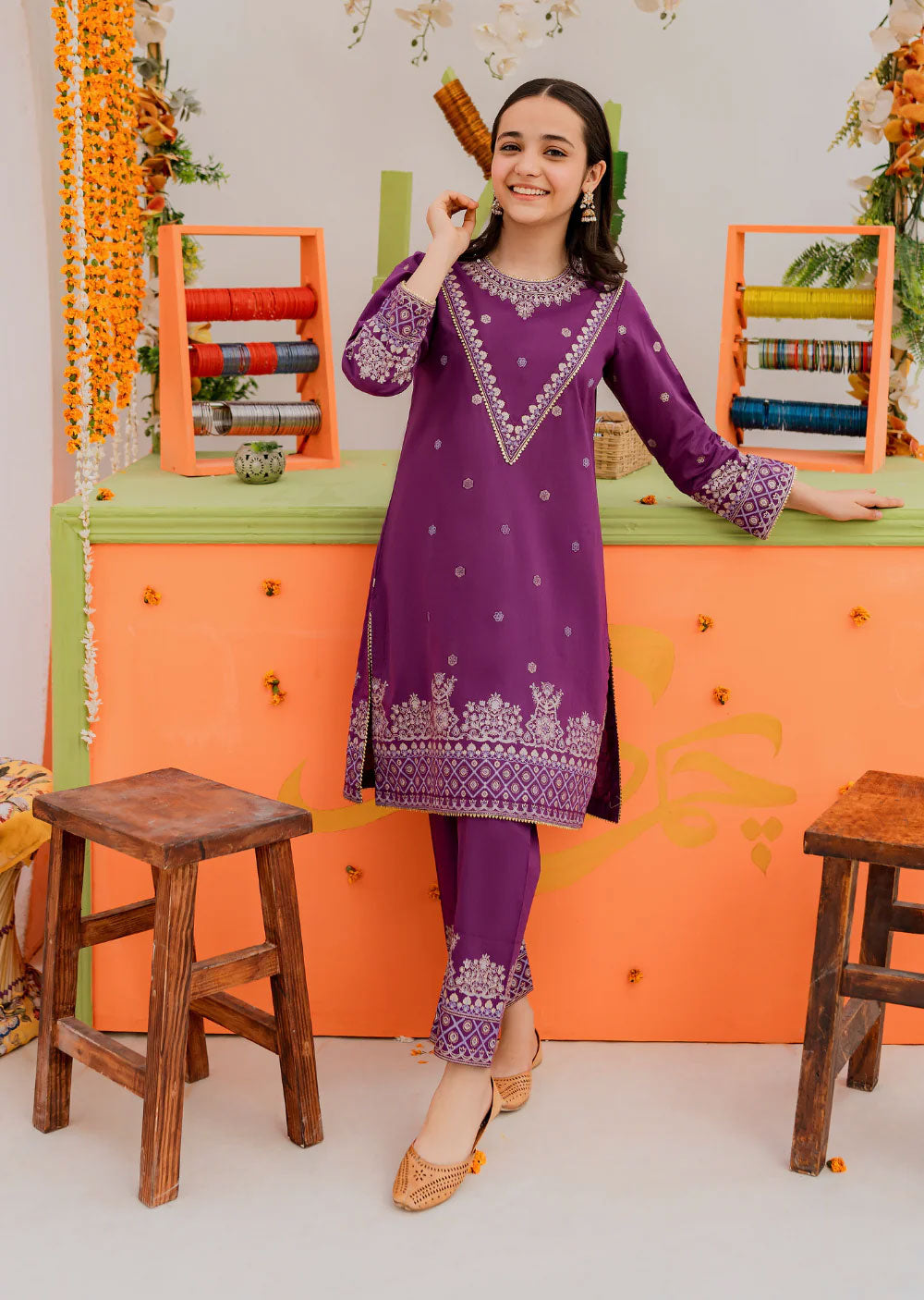 GRT-10 - Maina - Readymade Kids Suit by Garnet 2024 - Memsaab Online