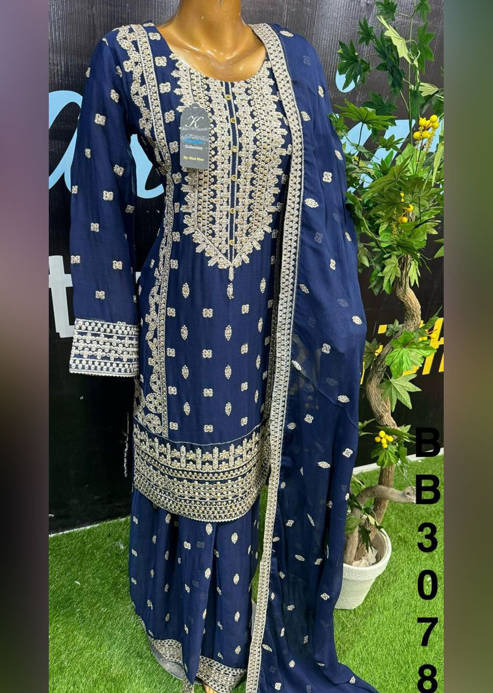 ASK803-C - Readymade Cotton Suit - Memsaab Online