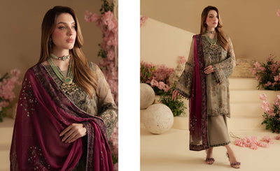 AM-15 Nureh Amaya Lux Chiffon Suit - Memsaab Online