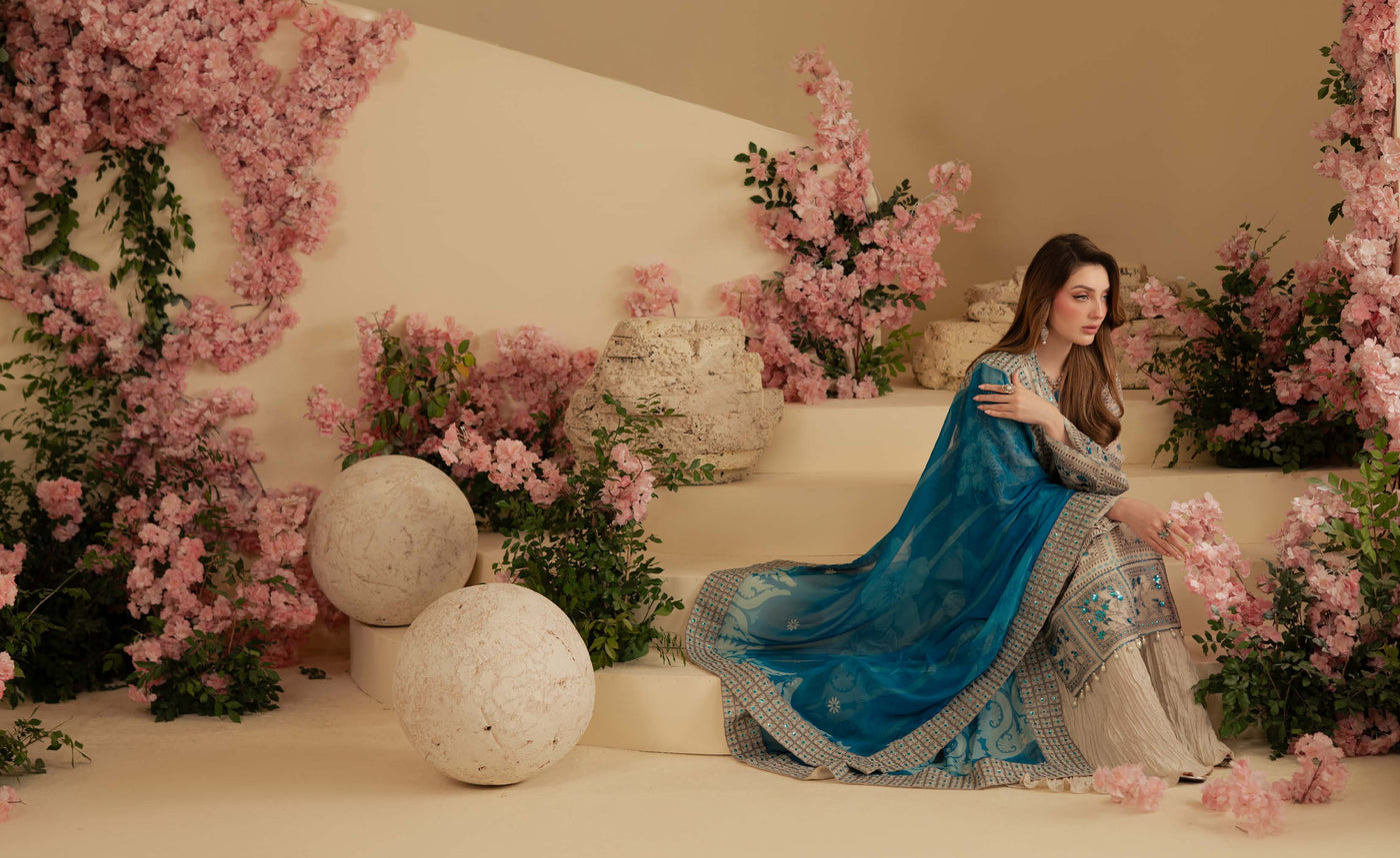 AM-17 Nureh Amaya Lux Chiffon Suit - Memsaab Online