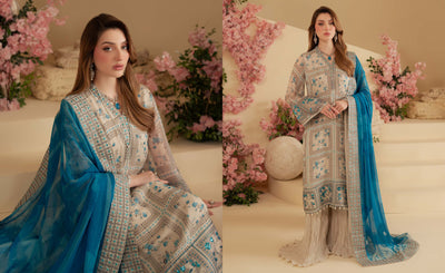 AM-17 Nureh Amaya Lux Chiffon Suit - Memsaab Online