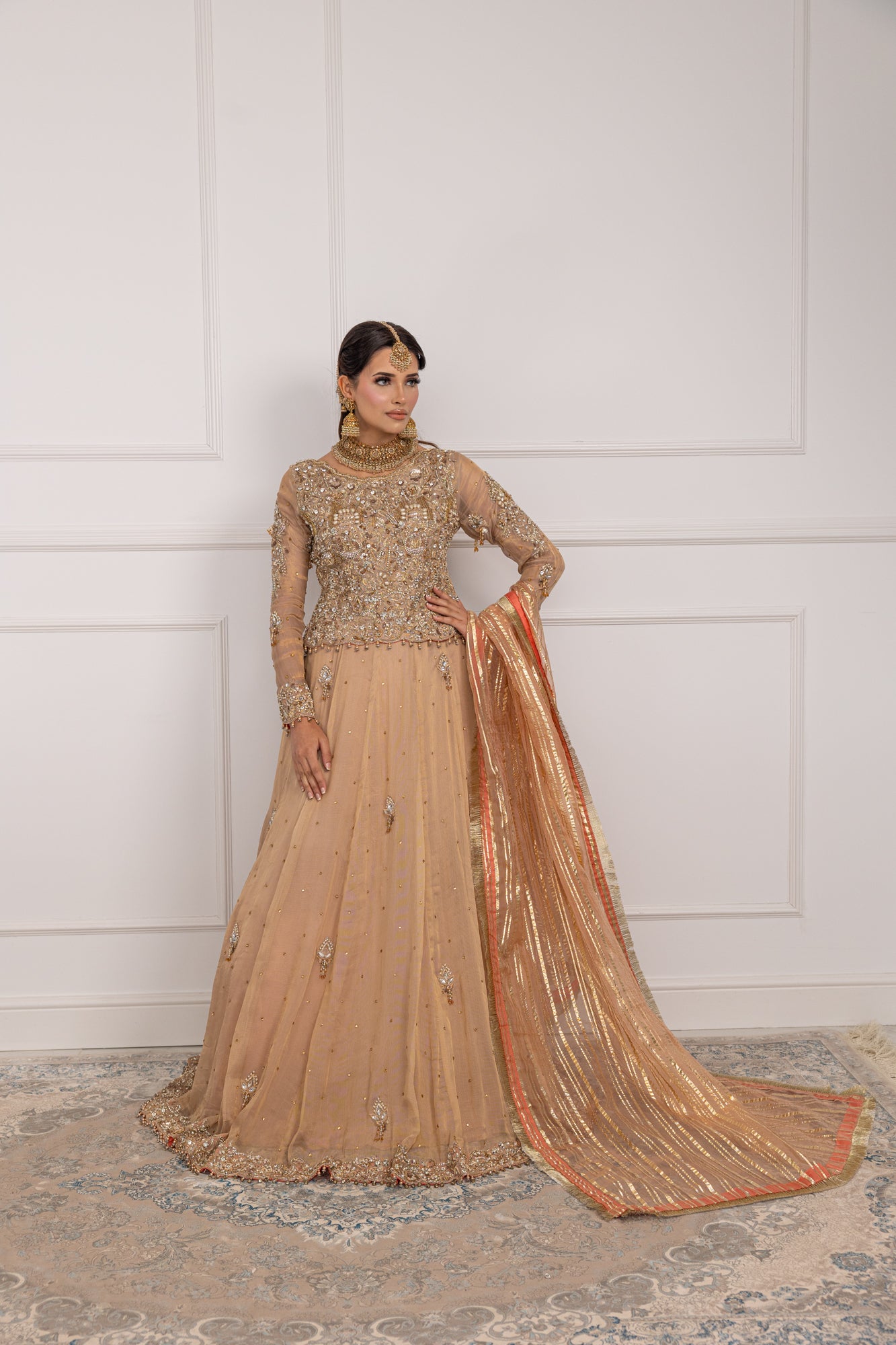 SRB1203 - Shama - Nude Sehrish.B Designer - Memsaab Online