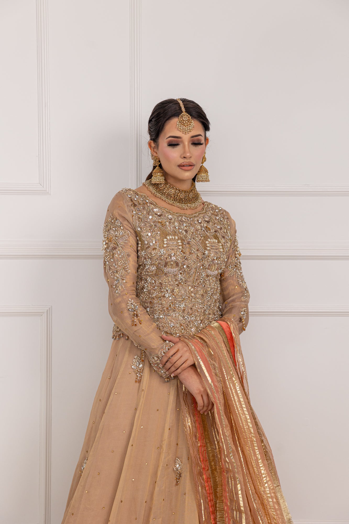 SRB1203 - Shama - Nude Sehrish.B Designer - Memsaab Online