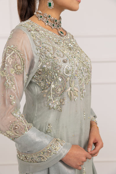 SRB1212 - Saboor - Grey Sehrish.B Designer - Memsaab Online