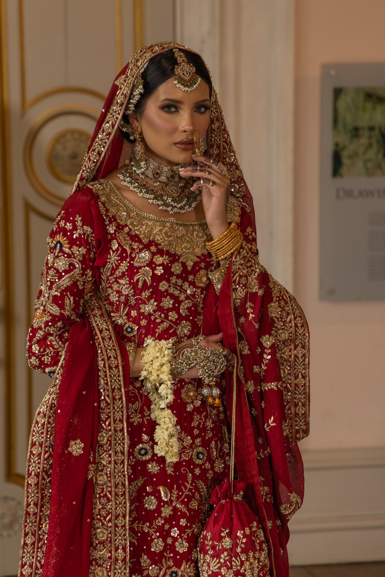 SRB2505 - Bridal Farshi Lengha - Memsaab Online