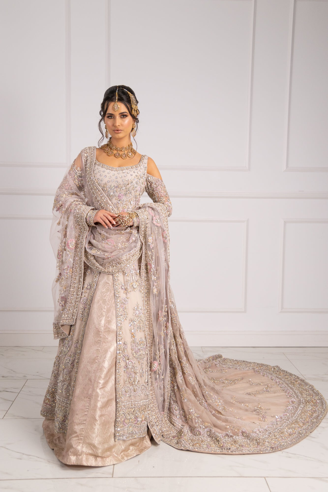 SRB2421 Humsafar - Bridal Trail Outfit - Memsaab Online