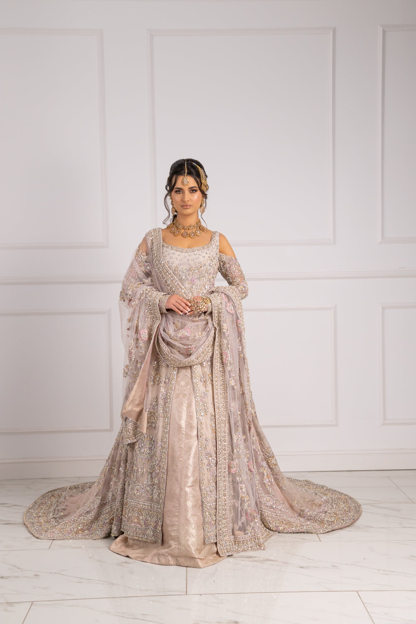 SRB2421 Humsafar - Bridal Trail Outfit - Memsaab Online