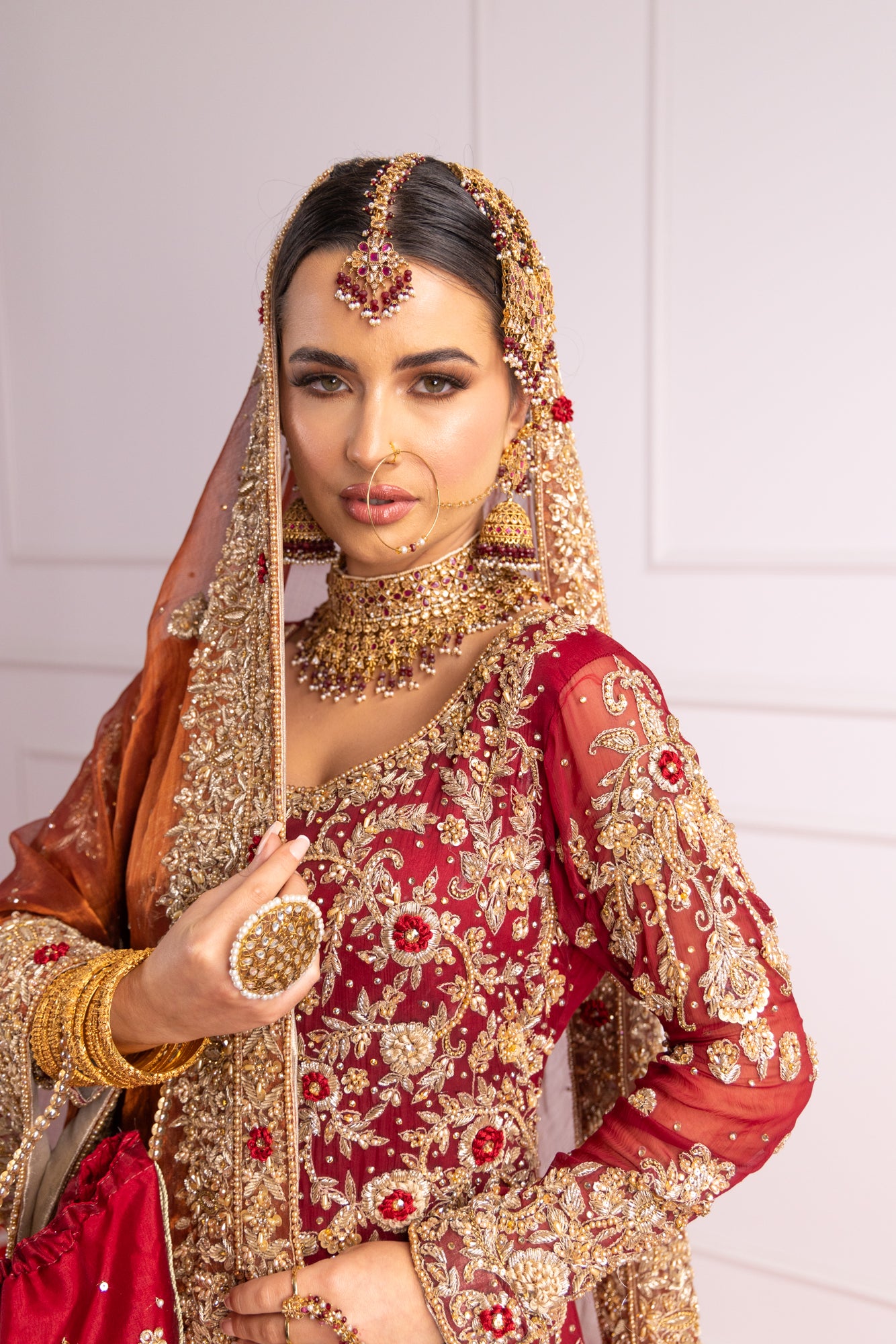 SRB2423 Raameen - Bridal Lengha - Memsaab Online