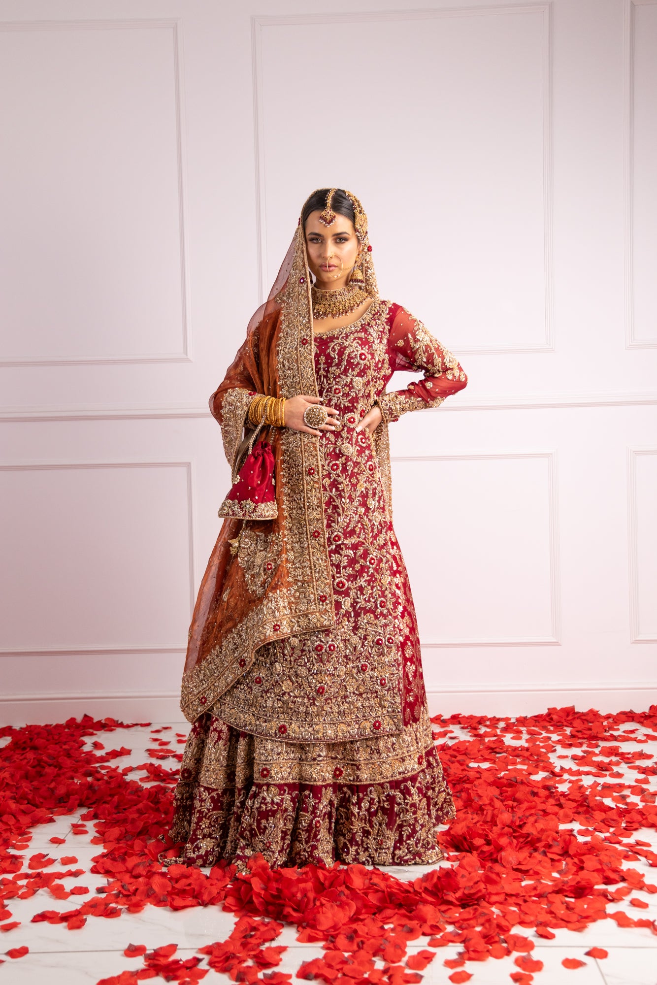 SRB2423 Raameen - Bridal Lengha - Memsaab Online