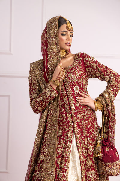 SRB2422 Muntaha - Bridal Farshi Lengha - Memsaab Online