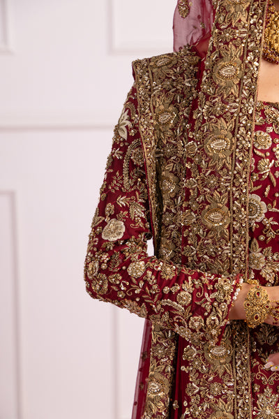 SRB2422 Muntaha - Bridal Farshi Lengha - Memsaab Online