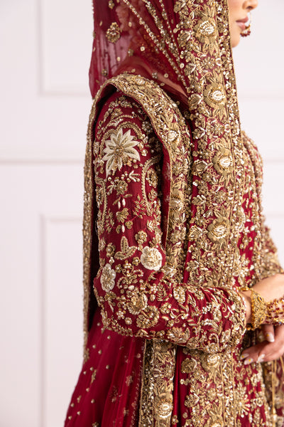 SRB2422 Muntaha - Bridal Farshi Lengha - Memsaab Online