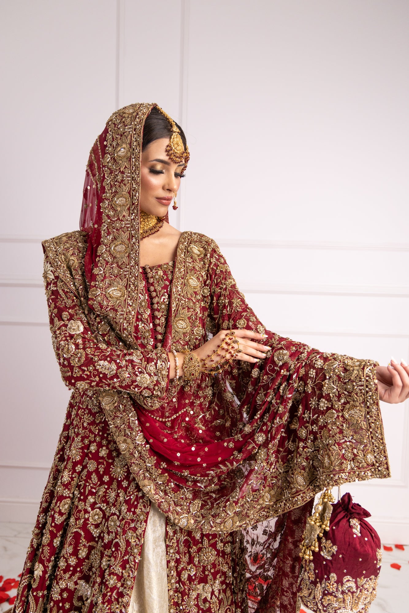 SRB2422 Muntaha - Bridal Farshi Lengha - Memsaab Online