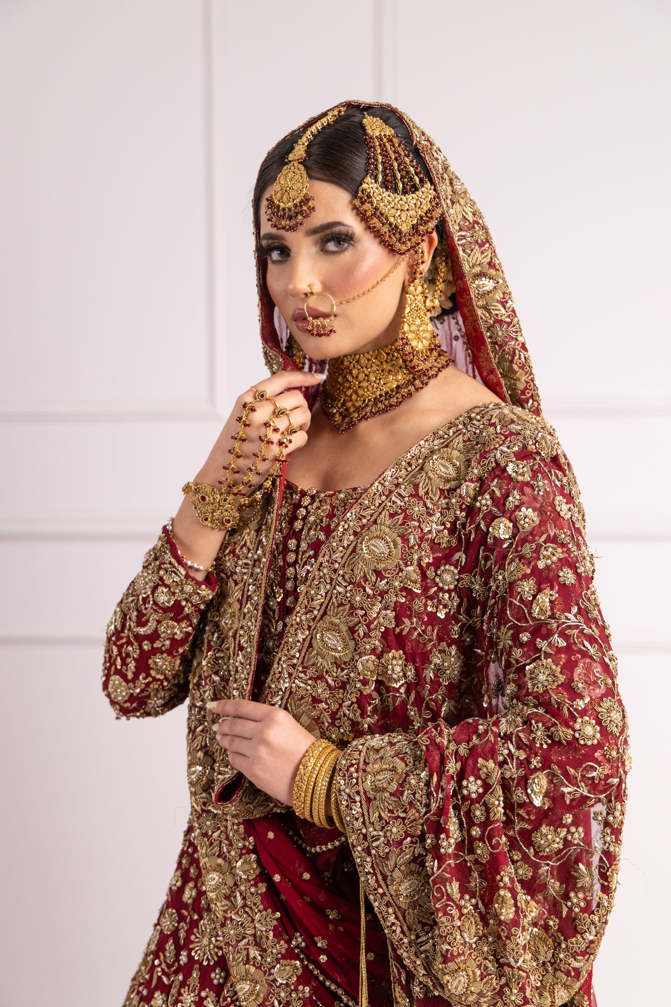 SRB2422 Muntaha - Bridal Farshi Lengha - Memsaab Online