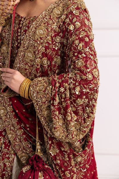 SRB2422 Muntaha - Bridal Farshi Lengha - Memsaab Online