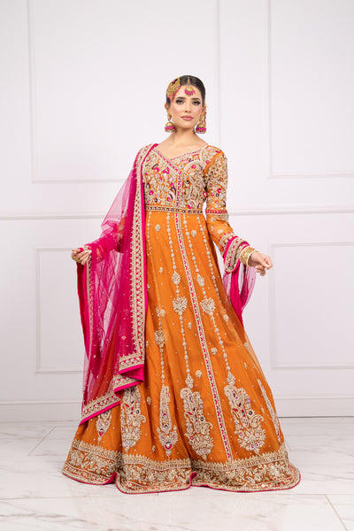 SRB2424 Chaandni - Mendhi Bridal Outfit - Memsaab Online