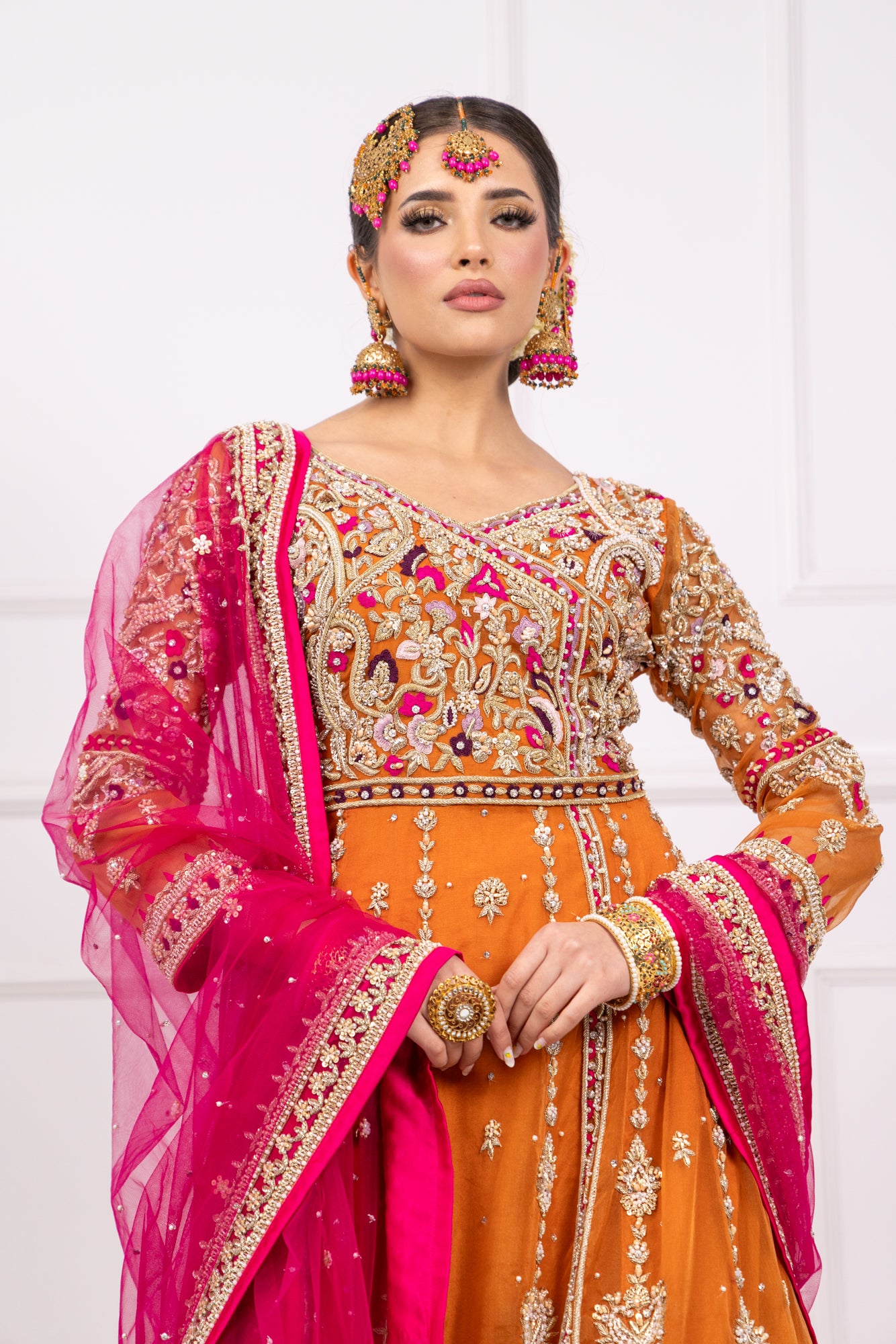 SRB2424 Chaandni - Mendhi Bridal Outfit - Memsaab Online