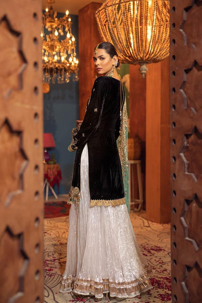 P-225 Black Velvet Readymade Khuda Baksh Creations 2024 - Memsaab Online