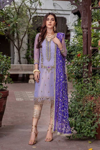 P-235 Purple Readymade Khuda Baksh Creations 2024 - Memsaab Online