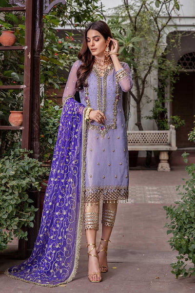 P-235 Purple Readymade Khuda Baksh Creations 2024 - Memsaab Online