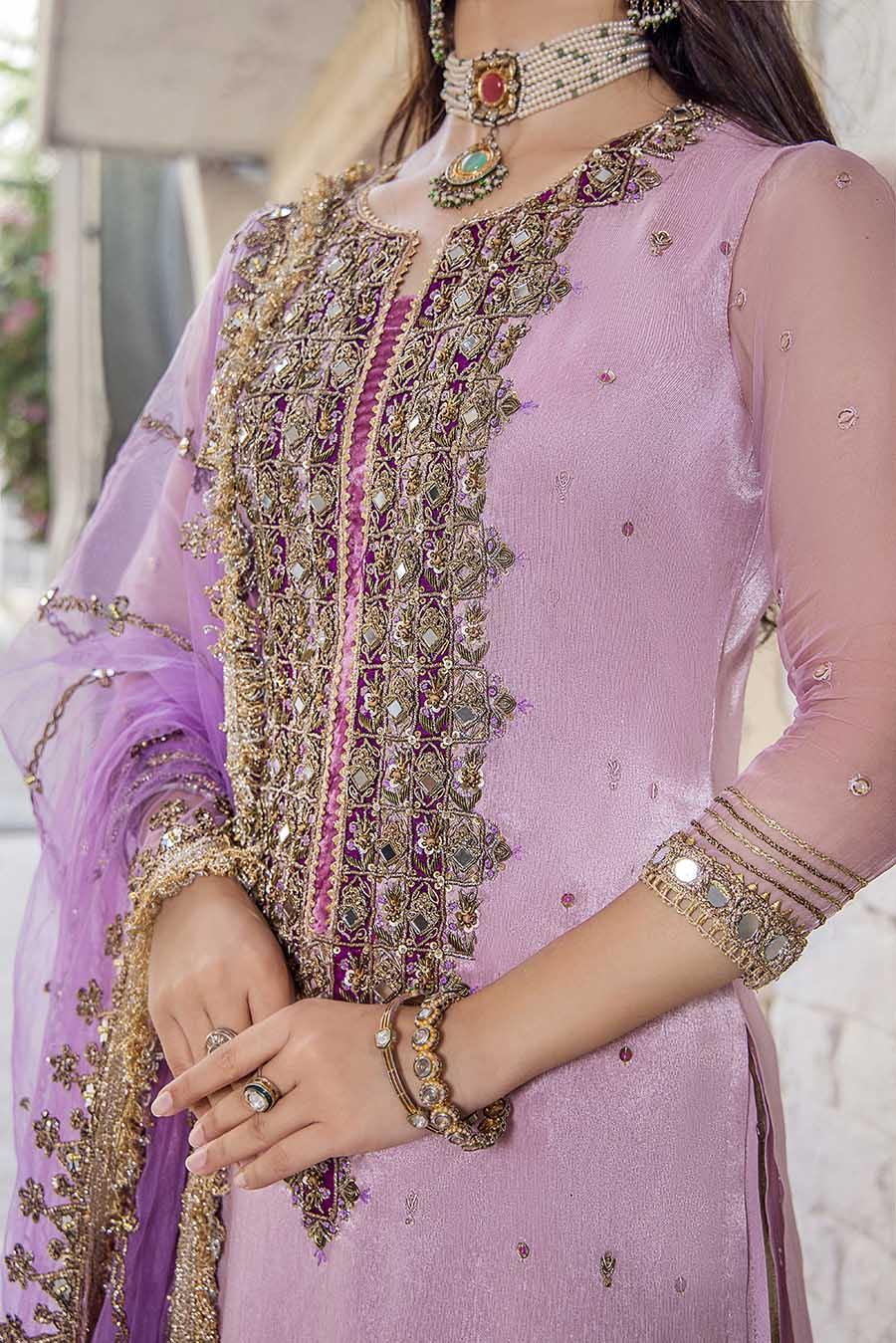 P-236 - Light Purple with Salwar - Readymade - Khuda Baksh Creations 2024 - Memsaab Online