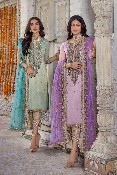 P-236 - Light Purple with Salwar - Readymade - Khuda Baksh Creations 2024 - Memsaab Online