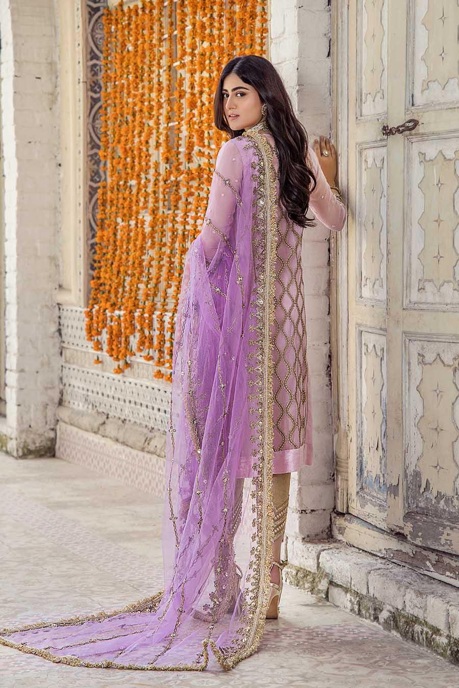 P-236 - Light Purple with Salwar - Readymade - Khuda Baksh Creations 2024 - Memsaab Online