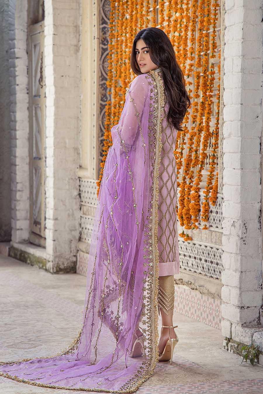 P-236 - Light Purple with Salwar - Readymade - Khuda Baksh Creations 2024 - Memsaab Online