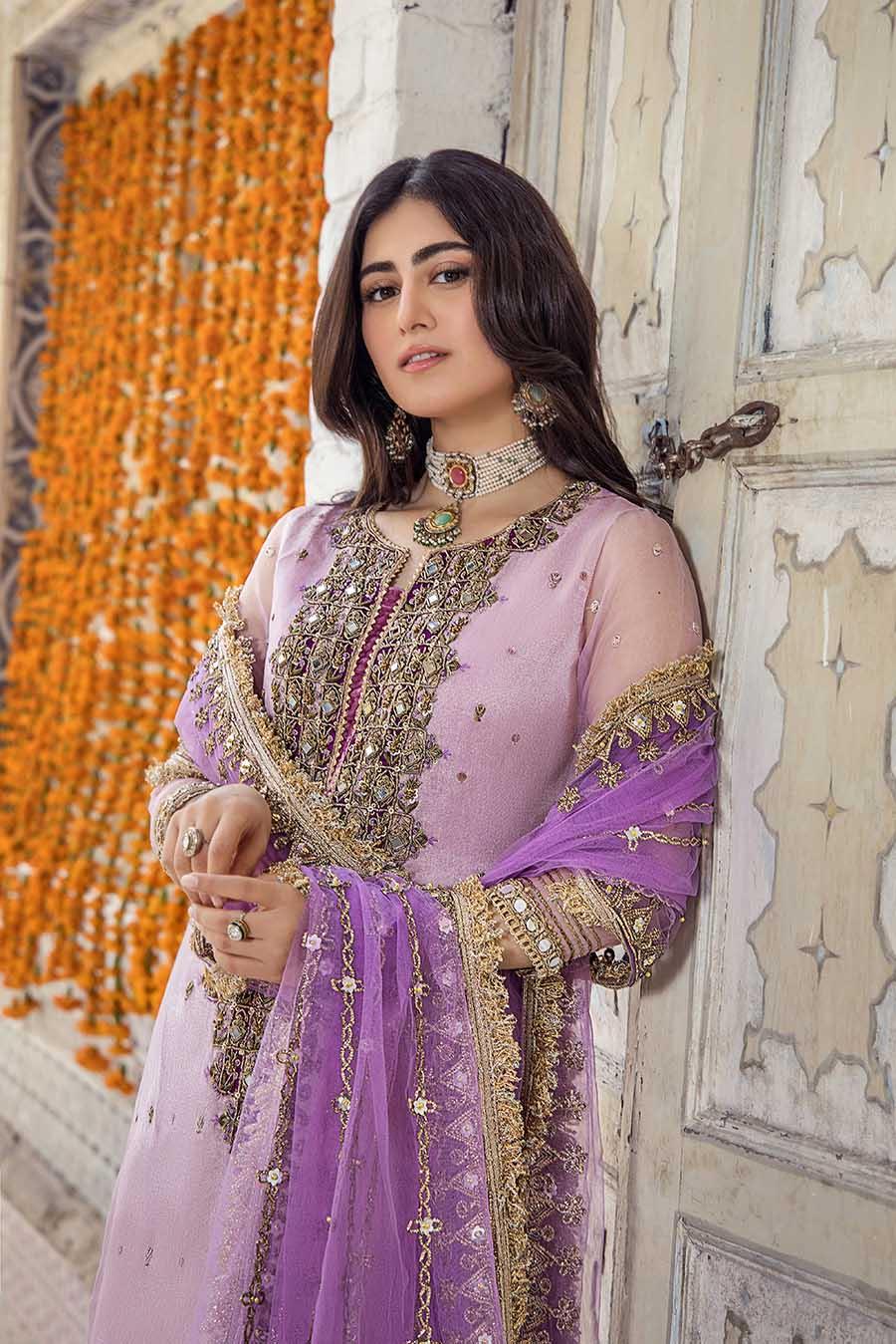 P-236 - Light Purple with Salwar - Readymade - Khuda Baksh Creations 2024 - Memsaab Online