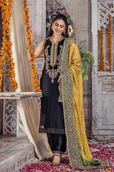 P-241 Black Readymade Khuda Baksh Creations 2024 - Memsaab Online