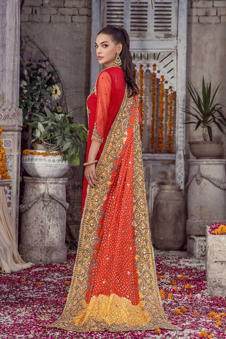 P-241 Red Readymade Khuda Baksh Creations 2024 - Memsaab Online