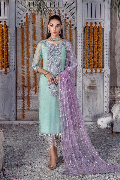 P-250 - Turquoise - Readymade - Khuda Baksh Creations 2024 - Memsaab Online