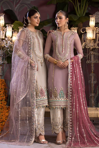 P-258 - Mauve - Readymade - Khuda Baksh Suit - Memsaab Online