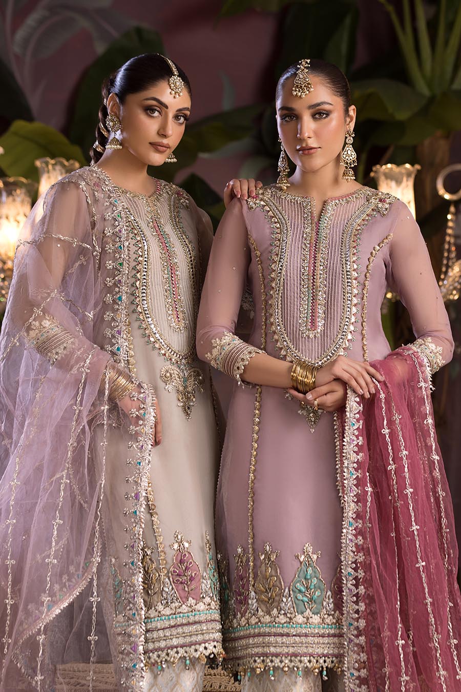 P-258 - Beige - Readymade - Khuda Baksh Suit - Memsaab Online